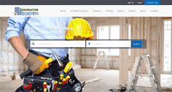 Desktop Screenshot of contractorregistry.com